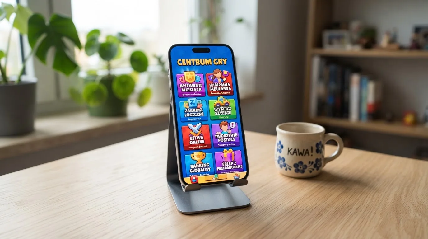 Ekran smartfona z aplikacją mobilną kasyna online otwartą do gry
